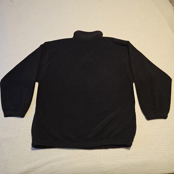 NHL PITTSBURGH PENGUINS Men's XL Black Gold 1/4-Zip Fleece-Lined Knit Pullover - Picture 2 of 8